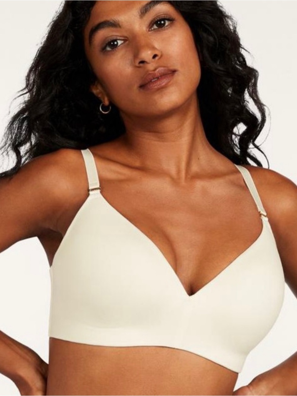 ThirdLove Ivory Cream 24/7 Pima Cotton Multi-Way Wireless Bra Size 36A 1/2
